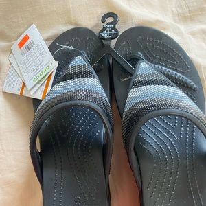 Croc flip flops
